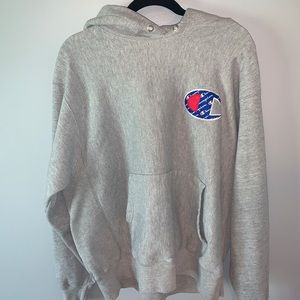 Champion Reverse Weave Vintage Grey Men’s Hoodie